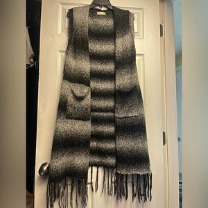 Altar'd State Charcoal Knit long Vest